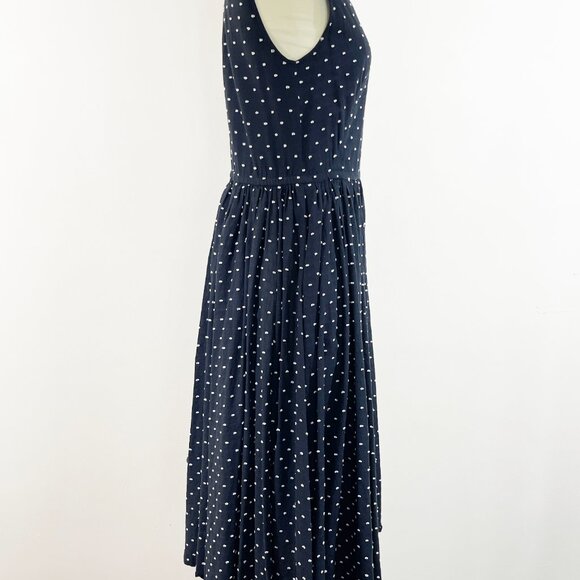 J. Peterman Black and White Swiss Dot Dress with Pockets - 100% Cotton - Size 2 - Picture 6 of 10